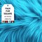 FabricLA | Faux Fur Fabric Square | 4" X 4" Inch Wide Pre-Cut Shaggy | Fake Fur Fabric | DIY, Craft Fur Decoration, Fashion Accessory, Hobby | Turquoise